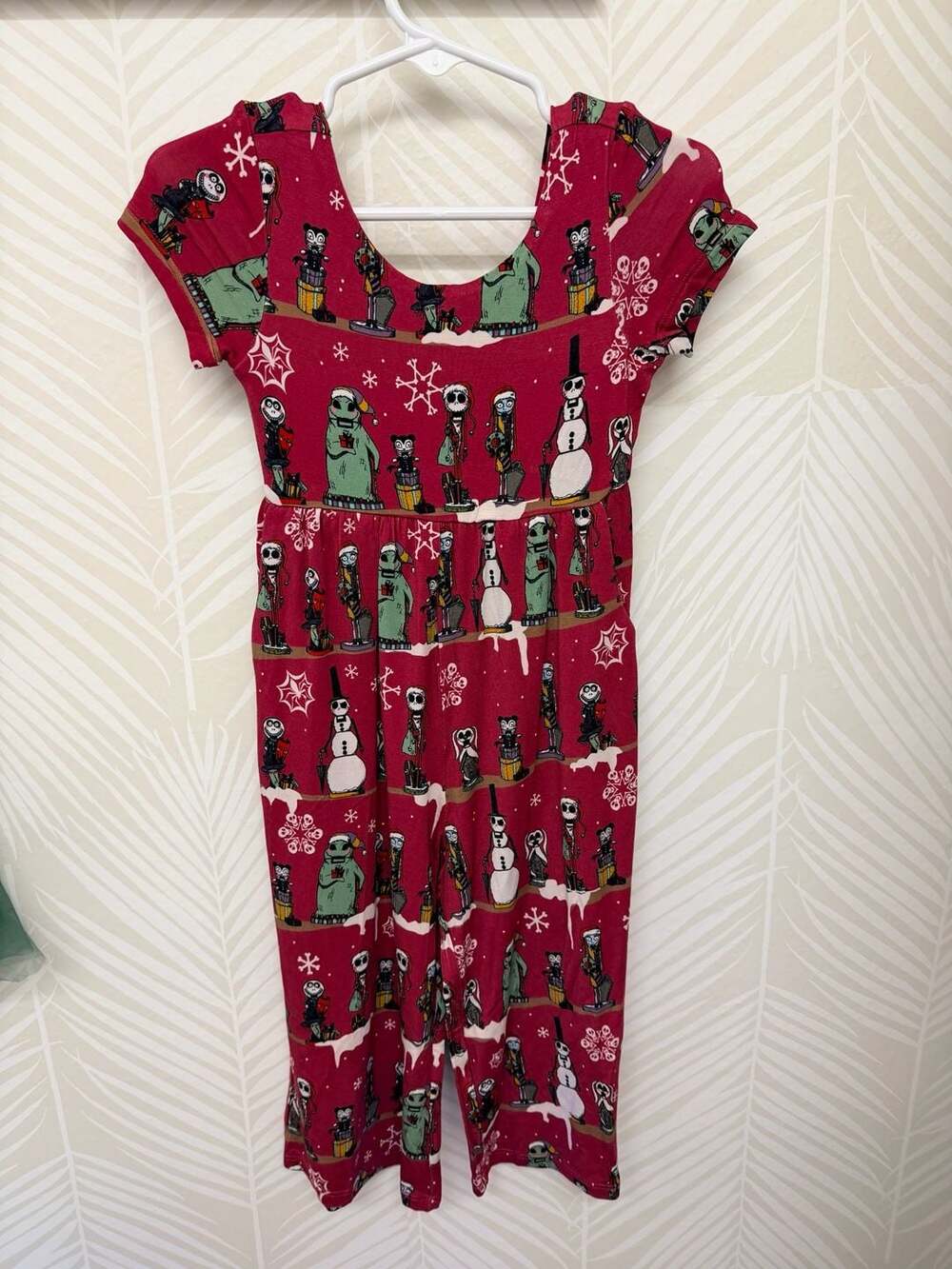 Posh Peanut Nightmare Before Christmas Jumpsuit Size 2T Red